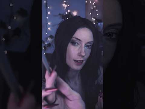 ASMR More Makeup With Morticia? 💄 (CLICK TITLE FOR FULL VID) #asmr ⁠⁠#shorts