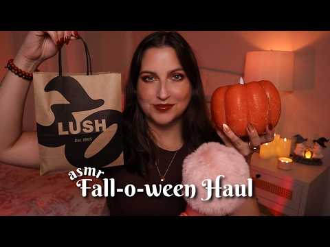 ASMR Small Halloween & Fall Haul 🍂🎃 Lush, Cracker Barrel, HomeGoods, & Michaels 