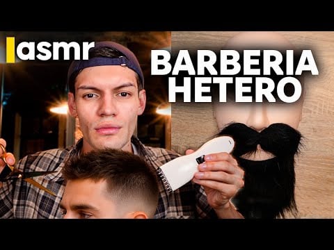 ASMR Español Roleplay Barbería Hetero 💈 Corte de Pelo y Barba Súper Relajante para Dormir