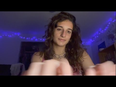 lofi ASMR || hand motions, table scratching, setting & breaking the pattern