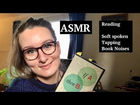 ASMR Reading A History/Logic Book (Soft-Spoken)