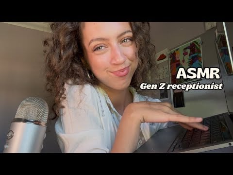 ASMR GenZ Doctor Receptionist RP | Funny, Whispers, Typing Sounds