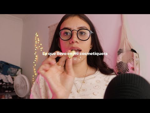 ASMR qué llevo en mi cosmetiquera? 🎀 💕✨🌸 con chicle