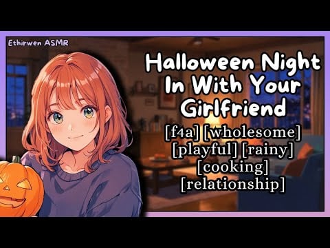 [F4A] Halloween Night In With Your Girlfriend | ASMR Roleplay