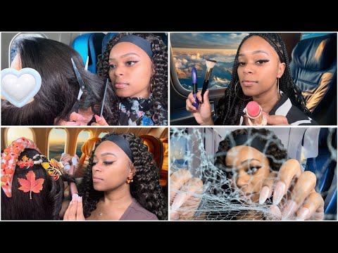 ASMR |✈️ 2Hrs Of The Lady On The Airplane Compilation 