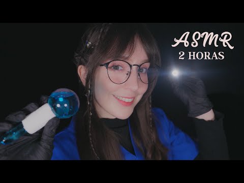 ⭐ASMR 2 Horas de Exámenes de Nervios Craneales💜Roleplay en Español, Subtítulos