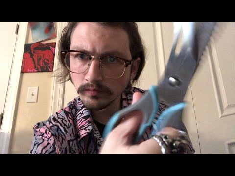 ASMR Slightly Chaotic Haircut Roleplay (with 4 scissors)