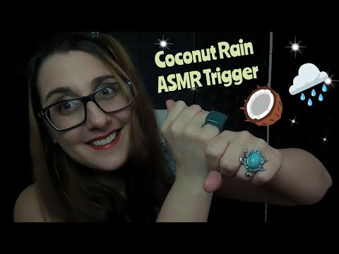 ASMR Fast & Aggressive UNPREDICTABLE Coconut Rain Trigger 🥥 🌧️ 🌴 ~  Mouth Sounds and Hand Movements