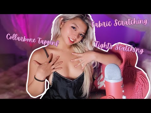 ASMR | Ultimate Relaxation (Collarbone Tapping, Fabric Scratching, Tights Scratching)