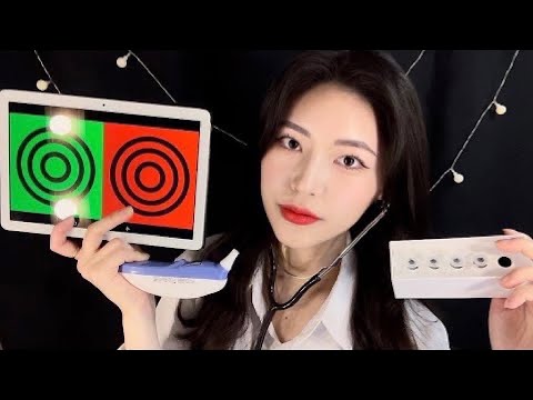 (SUB) 뇌신경검사 asmr ver.3 | Cranial Nerve Exam rp | korean asmr | 체온계 | 청진기 | Thermometer | Stethoscope