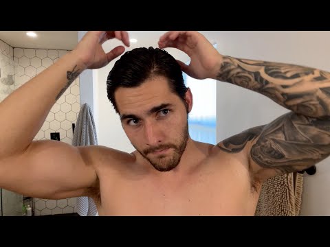 4 Ways I Style Medium Length Hair - ASMR Mens Hairstyle Tutorial - Male Whisper