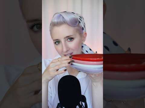 a vintage look with new pastel dinnerware 😍 #asmr #lecreuset