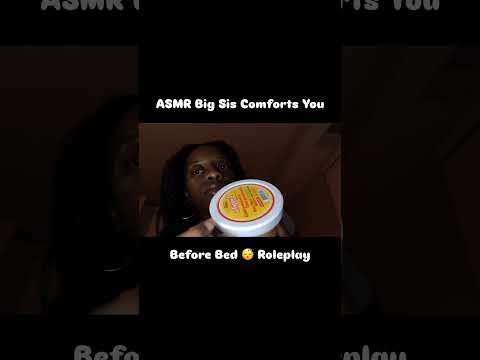 ASMR 💜 Big Sis Comforts You Before Bed