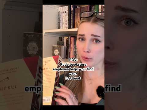 POV: Rude bookstore employee helps you by find your lost book ASMR 📖