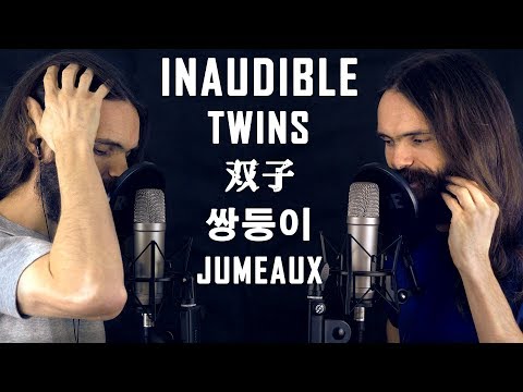 ASMR Inaudible Whisper - Twins version (Both ears but not binaural)