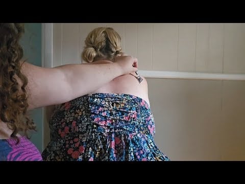 💐 ASMR Back Attention w/ Light Touches, Shirt Fixing + Scratching 💐