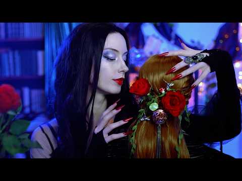 ASMR 🥀 Morticia Addams Styles Your Hair 🖤 Earth & Air 🍂 Personal Attention