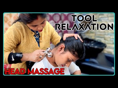 ASMR Head Massage With Tools | Tools Provide Great Relaxation Effects From Headache | MASSEUSE DoLL