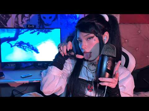 🫧ADHD APPROVED SPIT PAINTING💖MOUTH SOUNDS🍥KISSES🐙