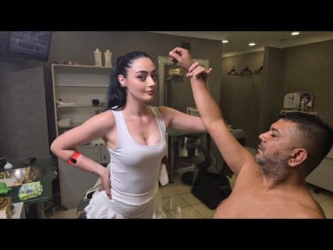 💈FORGET THE SPA—RAVEN HAS EVERYTHING YOU NEED 🤍 | ASMR BARBERSHOP SCALP, FACE, BACK & ARM MASSAGE