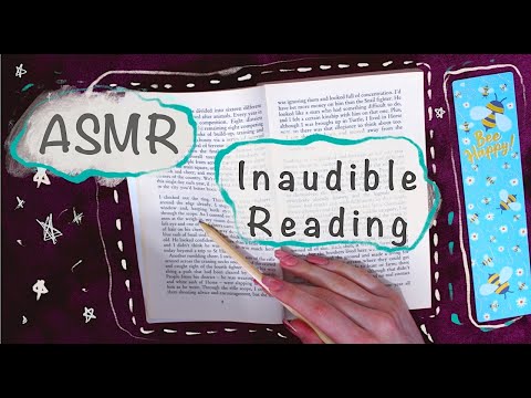 ASMR - Inaudible Whisper - Reading you a chapter book - Soft Tracing / Clicky Mouth Sounds