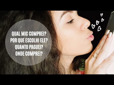 ASMR *UNBOXING DO MICROFONE NOVO DO CANAL* (NEW MIC)