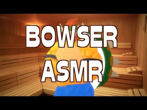 Bearded Bowser Roars and Licks #asmr #bowser #mario #furry#scalie