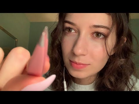 ASMR friend plucks your eyebrows | personal attention, soft spoken roleplay [lofi]