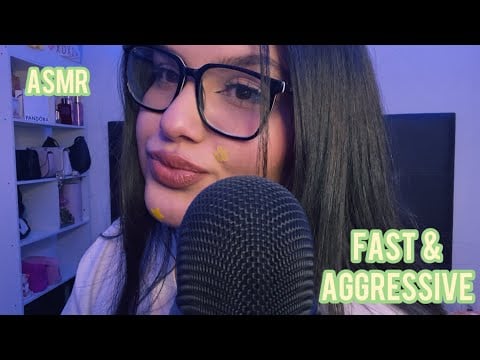 ASMR FAST and AGGRESSIVE 💤 TAPPING RÁPIDO y AGRESIVO en OBJETOS  