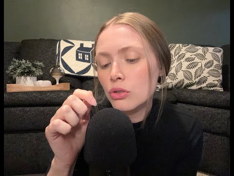 ASMR Almost Touching (Mouth Sounds, Unpredictable, & Gloves)