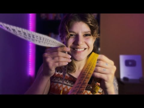 ASMR COSTUREIRA TIRANDO SUAS MEDIDAS