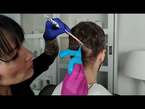 Scalp / Hair Detailed Inspection & Analysis (ASMR)