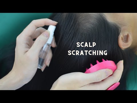 ASMR Scalp Scratching Massage, Scalp Massage Real Person, Therapy Sounds For Relieve Stress