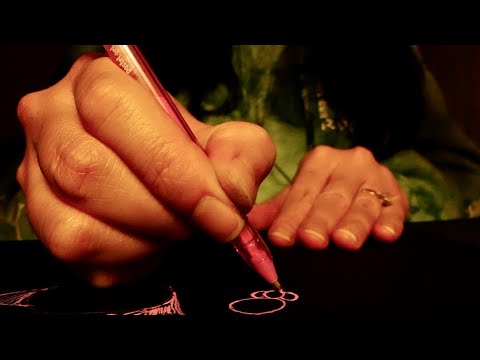 ASMR Advent Day 13 | Holiday Gel Pen Drawing
