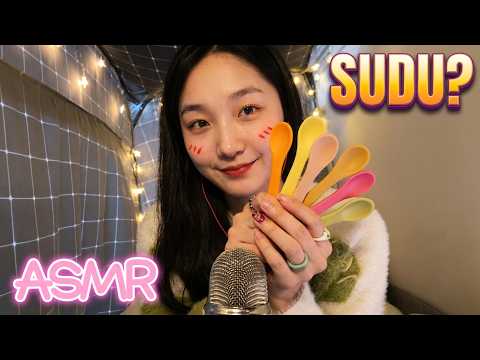 🎧💤 KC Sleep Aid ASMR | Colorful Spoon Tapping & Brushing Sounds (No Talking / Whispered)