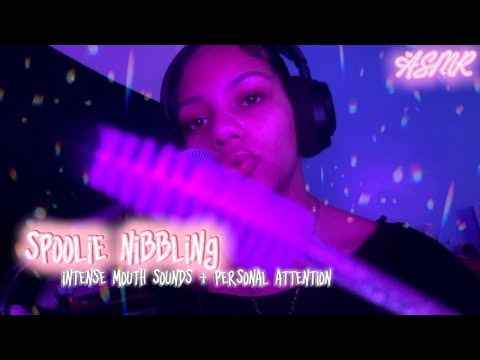 Asmr for deep sleep | Spoolie nibbling and mouth sounds