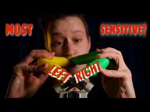 ASMR Left-Right Ear Sensitivity Test // Trigger Assortment 💤