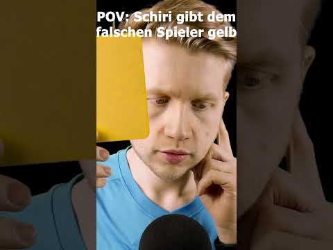 ASMR - POV: Schiri gibt dem falschen Spieler GELB! #shorts #asmr #roleplay #deutscheasmr