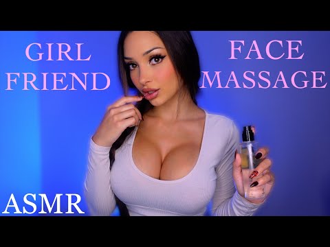 Girlfriend Gives You A Relaxing Face Massage ❤️  | ASMR