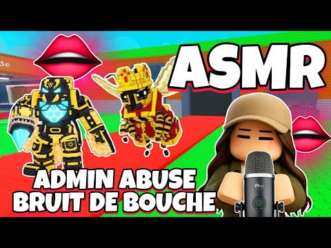 ASMR Français • BRUIT DE BOUCHE ET ADMIN ABUSE SUR STEAL A BRAINROT ROBLOX ! 👄
