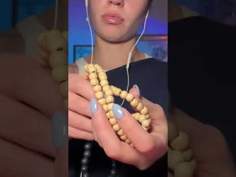 Satisfying ASMR with Japa Beads 📿 #asmrsounds #asmr #visualtingle #triggersforsleep #relax