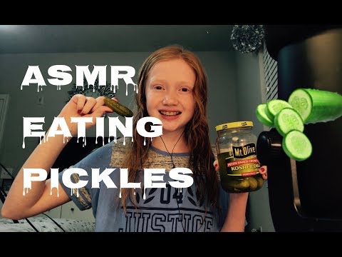 🥒ASMR~ Eating Pickles || Crunchy Mouth Sounds || No Talking 🥒