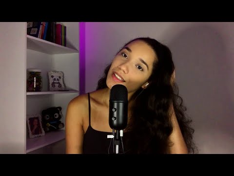 ASMR POR QUE EU SUMI? BATE PAPO + BRINCANDO COM CABELO