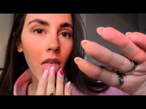 ASMR- Sculpting you with spit paint/anticipatory inaudible ear to ear whispers🪄 (custom for Amani🤎)