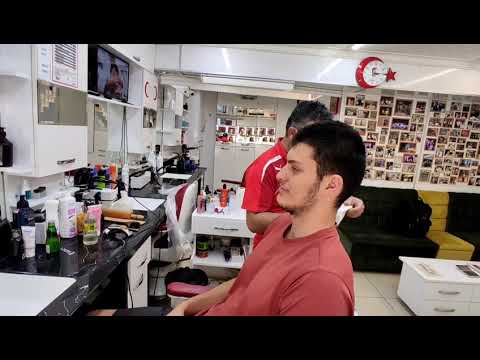 ASMR TURKISH BARBER PERFECT HAIR CUT AND DYE