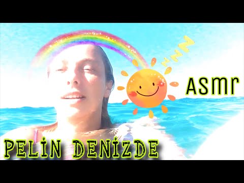 4k VİDEO / SEA ASMR / VLOG / NO TALKING /  PELIN IN THE SEA 🌊