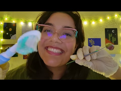 ASMR DENTISTA LIMPANDO SEUS DENTES 🦷💖