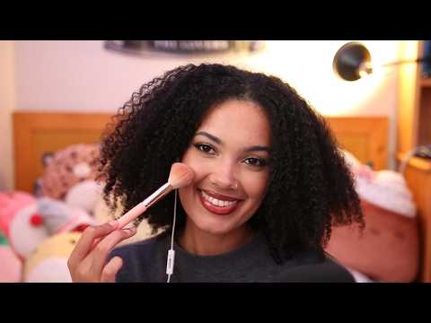 ASMR Get Ready With Me 💄✨(whisper rambles, makeup sounds..)