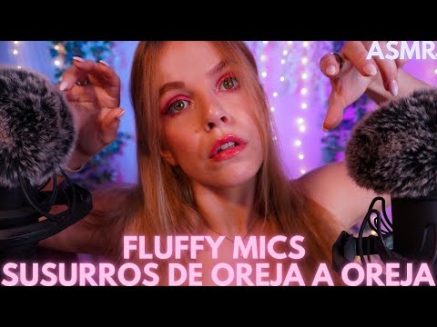 ASMR DE OREJA OREJA FLUFFY MICS CON ECO