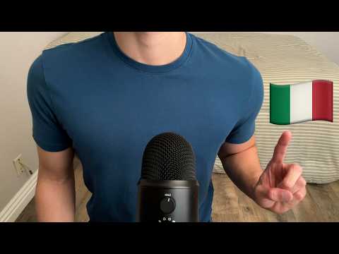 ASMR | Saying words with an Italian accent (ASMR in Italiano)